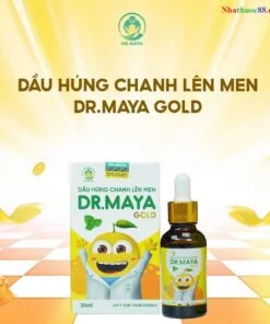 Dầu húng chanh lên men Dr.Maya Gold (30ml) hỗ trợ điều trị sốt, ho hen, cảm cúm
