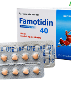 Thuốc đau dạ dày Famotidine 40 (100 viên) điều trị và dự phòng tái phát loét dạ dày, tá tràng
