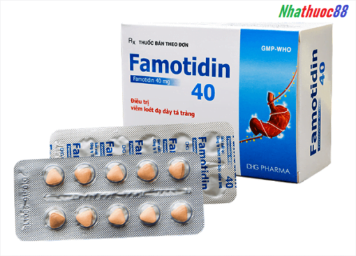 Thuốc đau dạ dày Famotidine 40 (100 viên) điều trị và dự phòng tái phát loét dạ dày, tá tràng