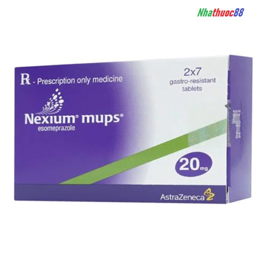 Thuốc dạ dày Nexium Mups 20mg (14 viên) điều trị viêm loét dạ dày,trào ngược thực quản