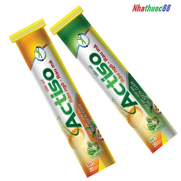 Viên Sủi cao cấp Actiso râu ngô, rau má