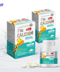 Milk Calcium Royal (50v) Bổ sung canxi cho trẻ em và người lớn như còi xương,mọc răng, phụ nữ mang thai