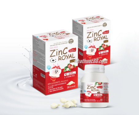 Viên kẽm ZinC Royal (50v) bổ sung Kẽm và Vitamin cho cơ thể tăng cường sức đề kháng