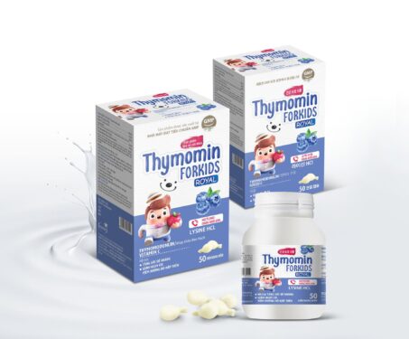 Thymomin Forkids Royal (50v) hỗ trợ tăng sức đề kháng, giảm nguy cơ viêm hô hấp