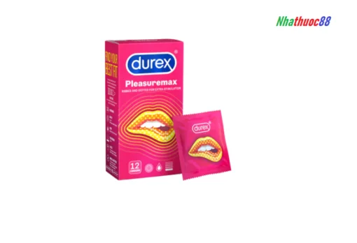 Bao Cao Su có gai nhẹ Durex Pleasuremax hộp 3 &12 Cái