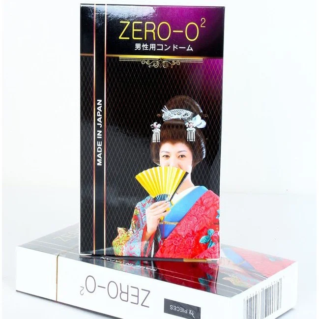 Bao cao su trơn siêu mỏng Zero O2 Nhật hộp 12 chiếc