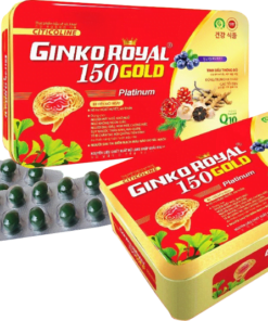 Viên uống bổ não GINKO ROYAL 150 GOLD giúp Dưỡng tâm, an thần, ngủ ngon, ngủ sâu giấc.