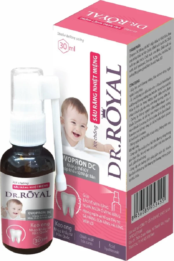 Xịt Sâu Răng DR Royal - Giúp làm sạch khoang miệng, bảo vệ men răng, ngăn ngừa ố vàng răng