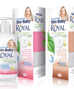 Sữa tắm cao cấp Skin Baby Royal (200ml) Bảo vệ da khỏi rôm sảy,mẩn ngứa, mụn nhọt, hăm