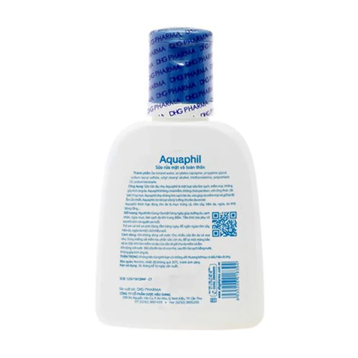 Sữa rửa mặt và toàn thân Aquaphil 125ml an toàn cho trẻ em và người lớn