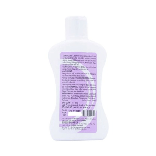Sữa rửa mặt và toàn thân Skinsiogel làm mềm da, không gây khô da (150ml)