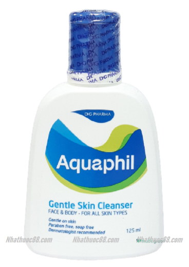Sữa rửa mặt và toàn thân Aquaphil 125ml an toàn cho trẻ em và người lớn