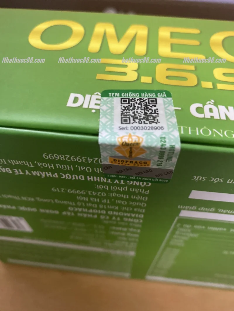 OMEGA 369 Diệp Lục Cần Tây (60v) Hỗ trợ Sáng mắt, Đẹp da, Tốt cho tim mạch