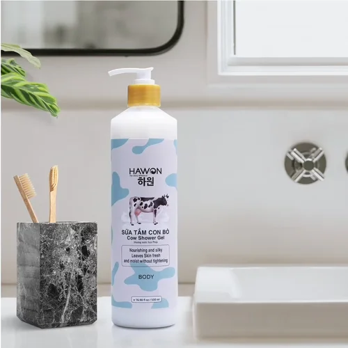 Sữa Tắm Con Bò Dưỡng Sáng Da Hawon (C/500ml)
