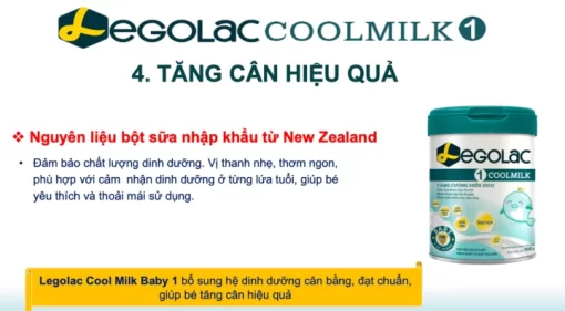 Thành phần và công dụng sữa bột Legolac Coolmilk Baby (1)