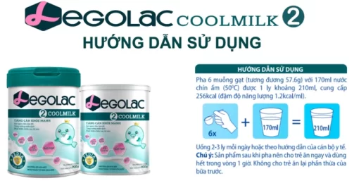 Sữa LEGOLAC COOLMILK Pedia (2) 1-10 tuổi Tăng cân khỏe mạnh