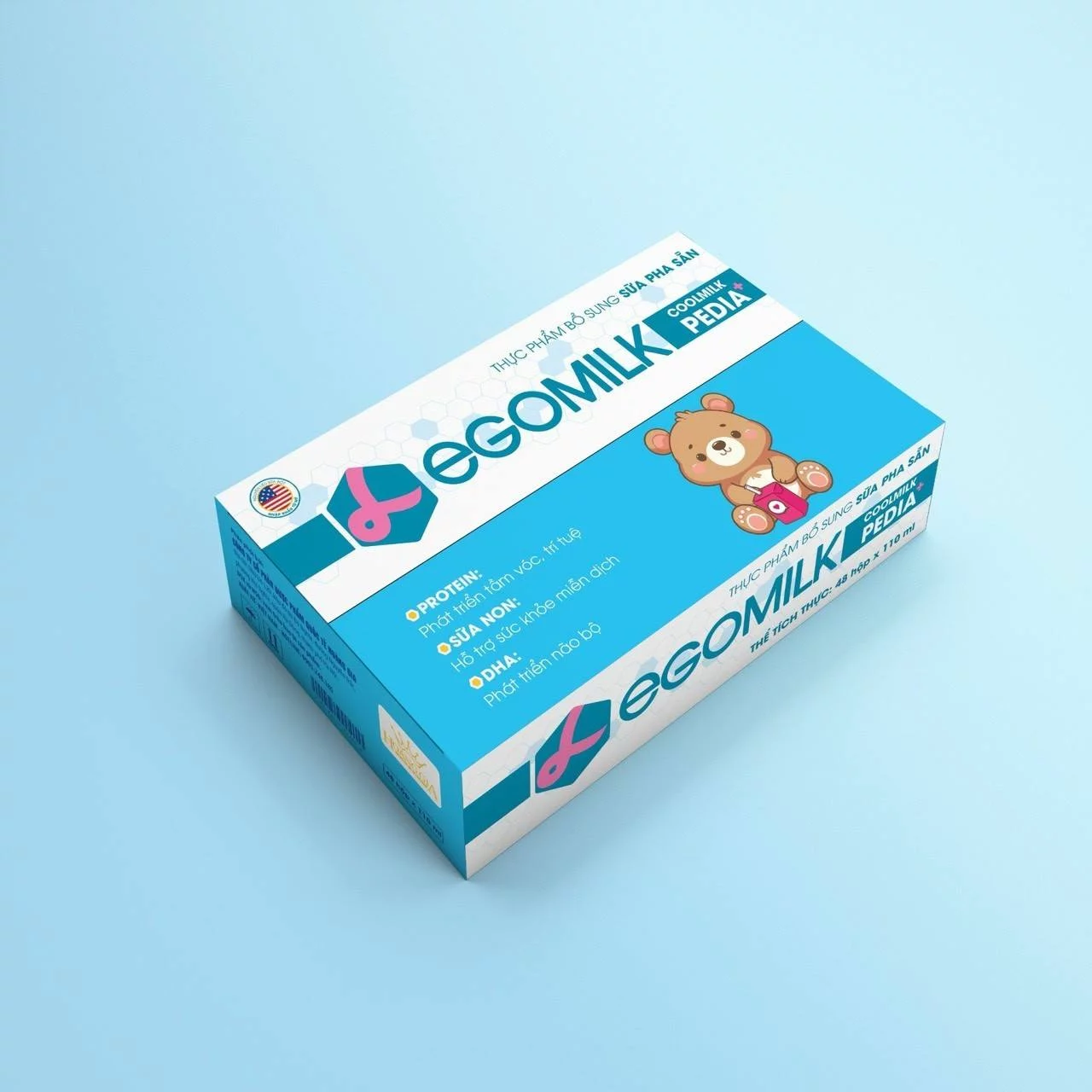Sữa pha sẵn Legomilk Pedia 110ml 48h/t Phát triển trí não,tăng miễn dịch
