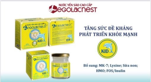 Yến Sào cao cấp Legolac Nest Kid hộp 6 lọ/70ml