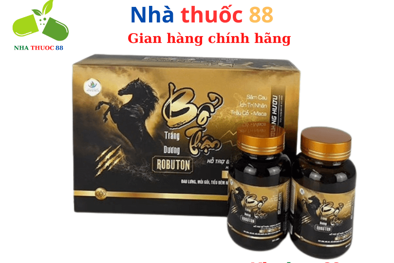 Viên Uống Bổ Thận Robuton (60v) giảm tiểu đêm,tăng cường sinh lực Nam