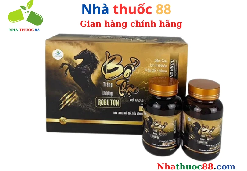 Viên Uống Bổ Thận Robuton (60v) giảm tiểu đêm,tăng cường sinh lực Nam