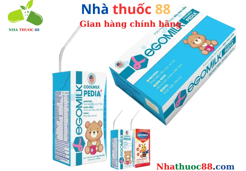 Sữa pha sẵn Legomilk Pedia 110ml 48h/t Phát triển trí não,tăng miễn dịch