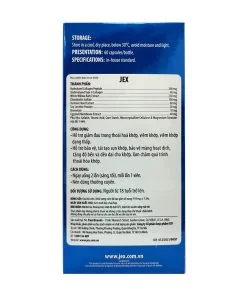 JEX Natural Joint Pain bảo vệ, tái tạo sụn khớp lọ 60 viên