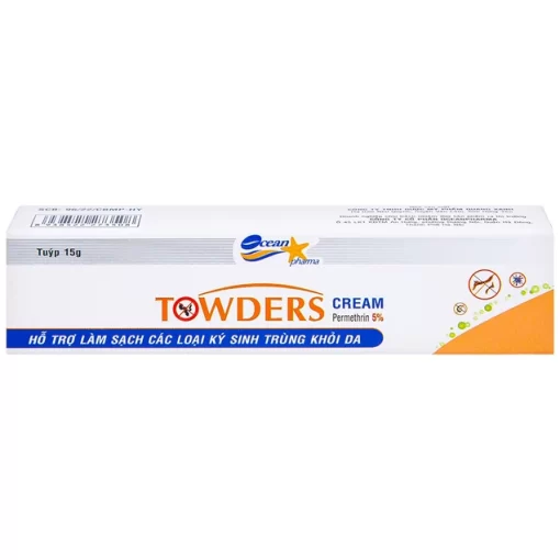 Kem Towders Cream Quang Xanh phòng ngừa muỗi, ghẻ, chấy (15g)