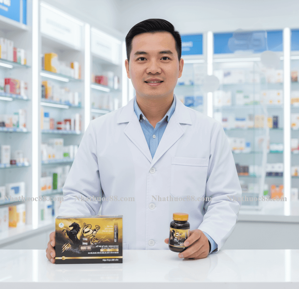 Bổ Thận Robuton (60v) Tăng cường sinh lực Nam, giảm đau lưng mỏi gối, tiểu đêm