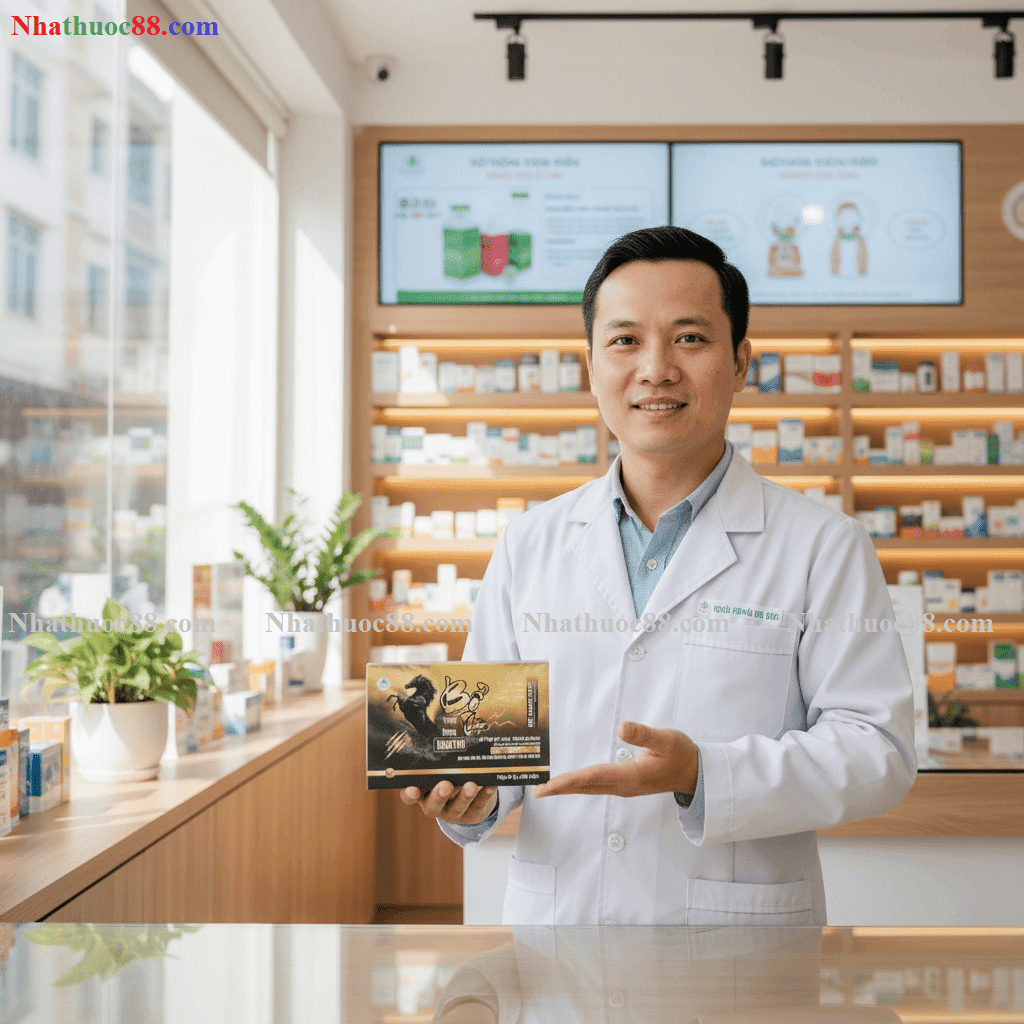 Bổ Thận Robuton (60v) Tăng cường sinh lực Nam, giảm đau lưng mỏi gối, tiểu đêm