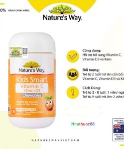 Viên uống Nature’s Way Kids Smart Cung cấp DHA, giúp bé thông minh hơn