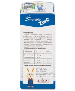 Kẽm Hữu Cơ Chelate Smartbibi Zinc 30ml Bổ sung Kẽm và Vitamin C không chất độc hại