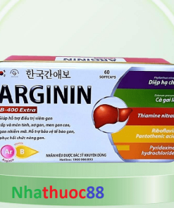 Bổ Gan Arginin B-400 Extra 60v- Giải độc gan, giúp bảo vệ tế bào gan