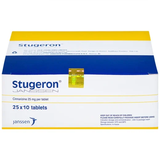 Thuốc Stugeron- Trị rối loạn tiền đình và say xe