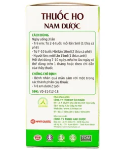 Thuốc Ho Nam Dược – Giảm Ho Hiệu Quả Từ Thảo Dược Tự Nhiên