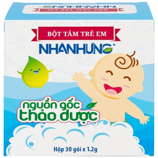 Bột Tắm Nhân Hưng -“Sạch Ngứa, Hết Hăm – Bé Yêu Cười Vui”