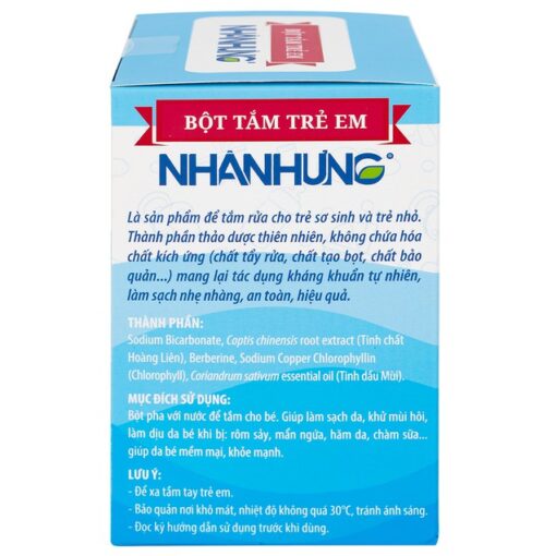 Bột Tắm Nhân Hưng -“Sạch Ngứa, Hết Hăm – Bé Yêu Cười Vui”
