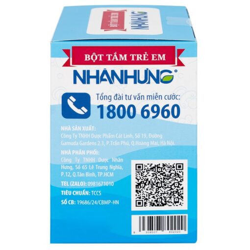 Bột Tắm Nhân Hưng -“Sạch Ngứa, Hết Hăm – Bé Yêu Cười Vui”