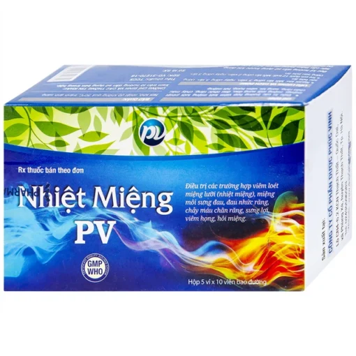 Thuốc Nhiệt Miệng PV – Hỗ Trợ Điều Trị Lở Miệng, Viêm Lợi An Toàn Từ Thảo Dược