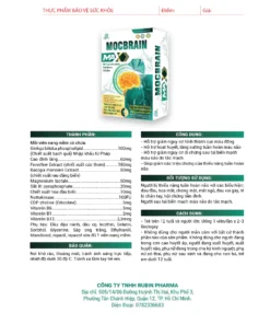 Viên uống bổ não Mocbrain – Hỗ Trợ Trí Não Khỏe Mạnh Mỗi Ngày