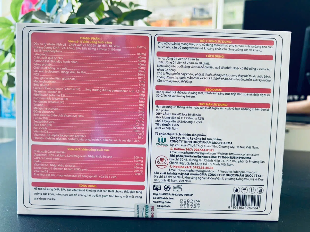 Viên Uống Bổ Bầu Prenatal DHA- Bổ Sung DHA, Mẹ Khỏe, Bé Phát Triển Tối Ưu