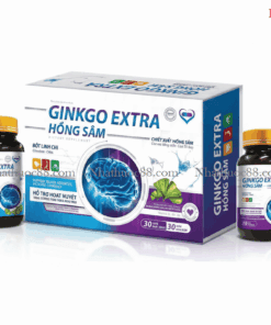 Bổ não Ginkgo Extra Hồng Sâm – Não Khỏe, Minh Mẫn, Hỗ Trợ Tuần Hoàn Máu