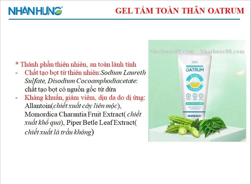 Oatrum – Bảo Vệ Làn Da Non Nớt Của Bé Với Chiết Xuất Lá Trầu Không