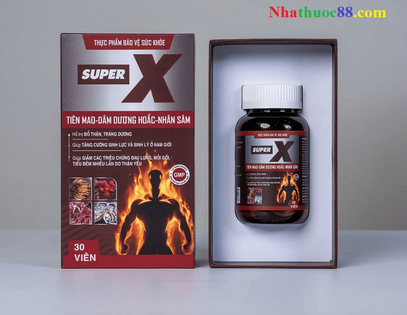 Bổ thận Super X - Giảm tiểu đêm, Tăng cường sinh lực cho nam giới