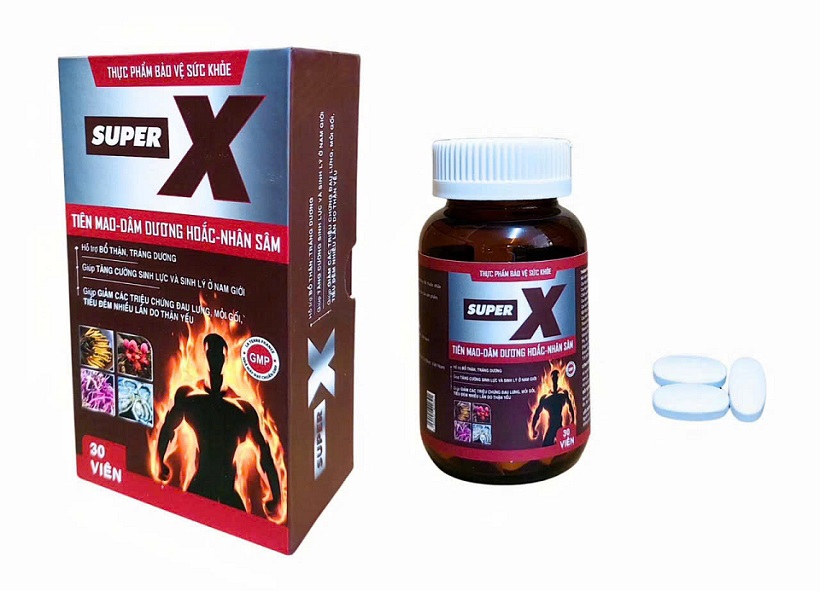 Bổ thận Super X - Giảm tiểu đêm, Tăng cường sinh lực cho nam giới